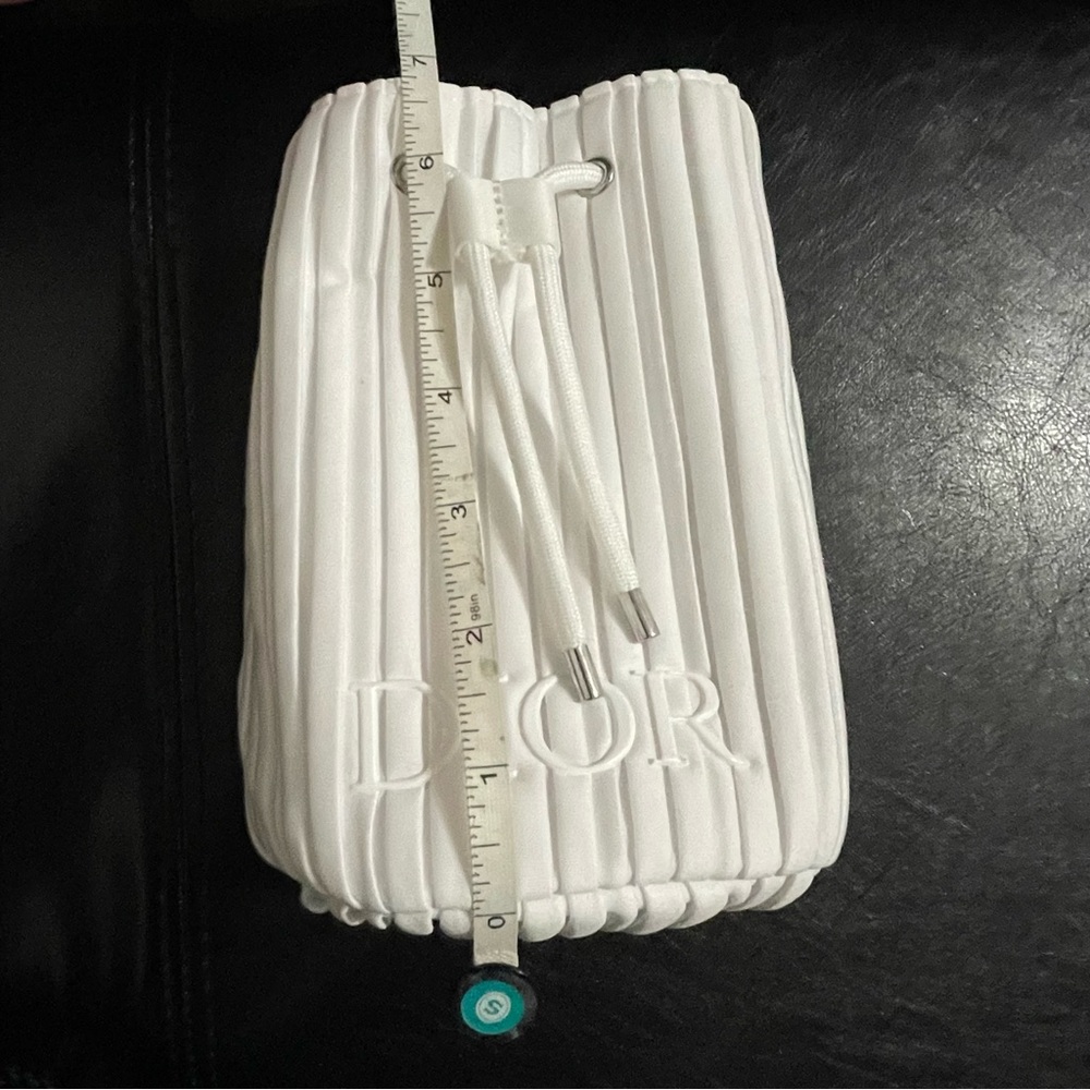 Dior White Quilted Drawstring Backpack - Picture 8 of 9